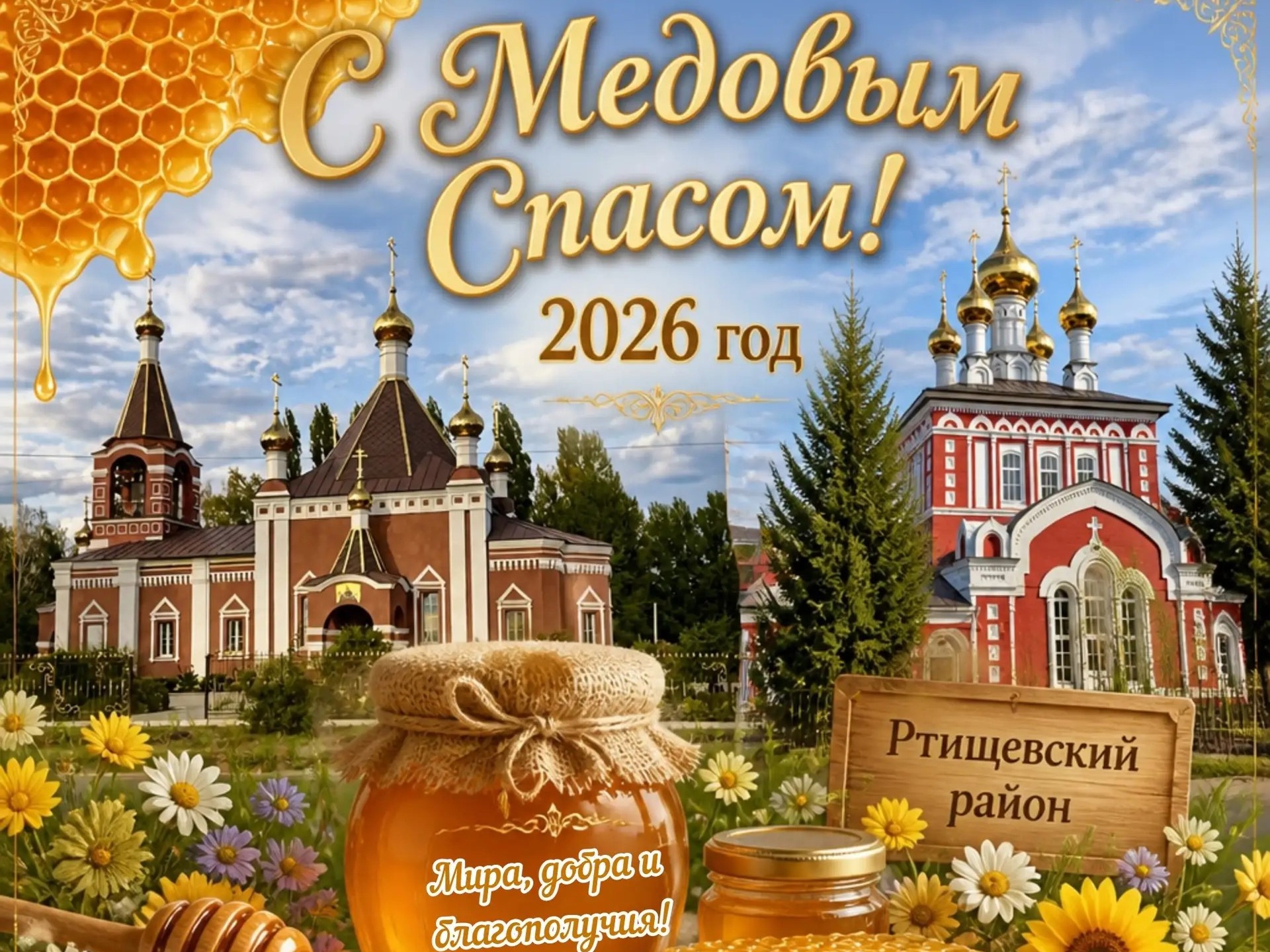 Поздравляем вас с Медовым Спасом.